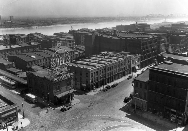 Riverfront demolition area, 1942